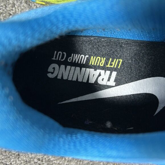 Nike Metcon 2 843972-400 Women’s Sz 9.5 AMP Blue Yellow Athletic Gym Shoes Used - Picture 12 of 13